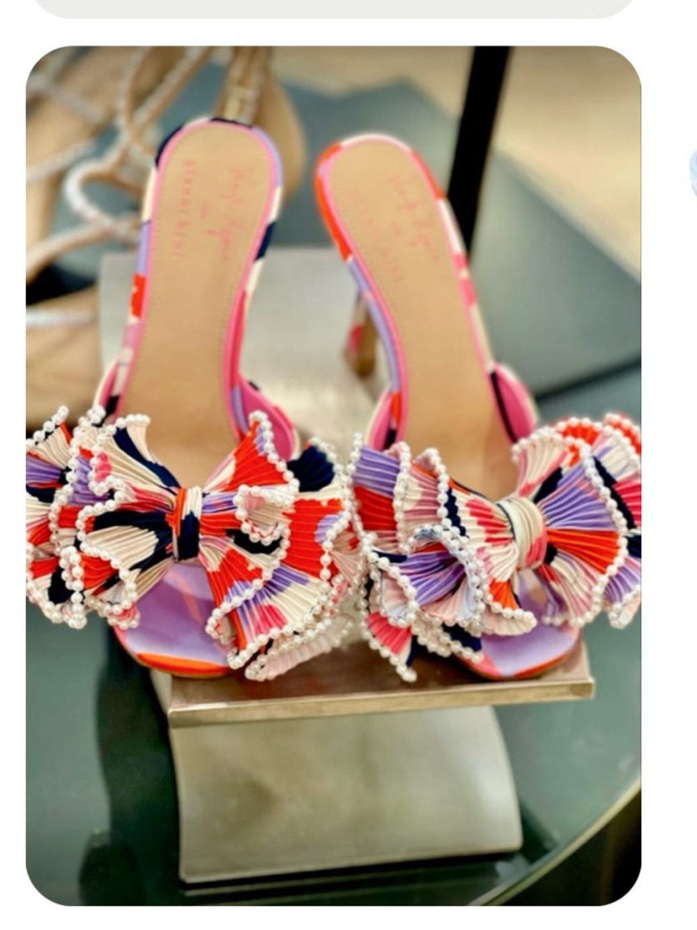 Gianni Bini floral Embellished heels